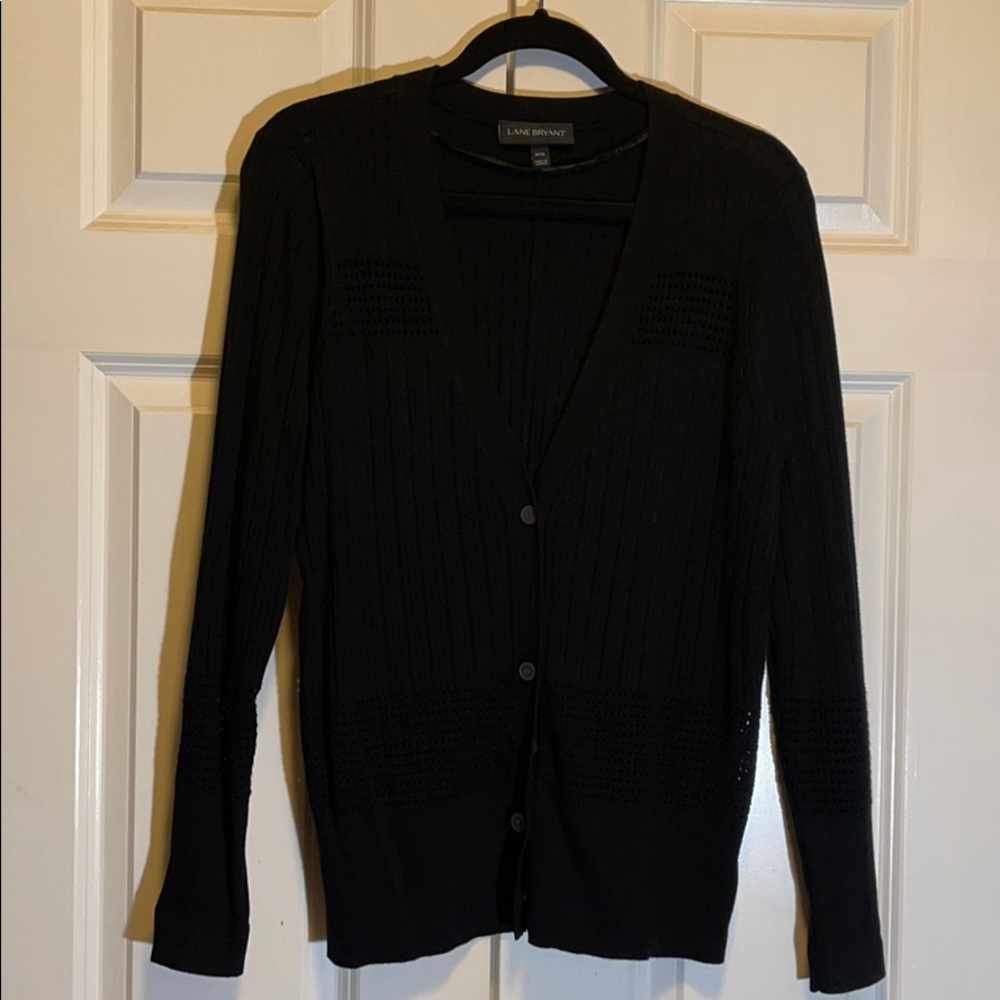 Lane Bryant black cardigan